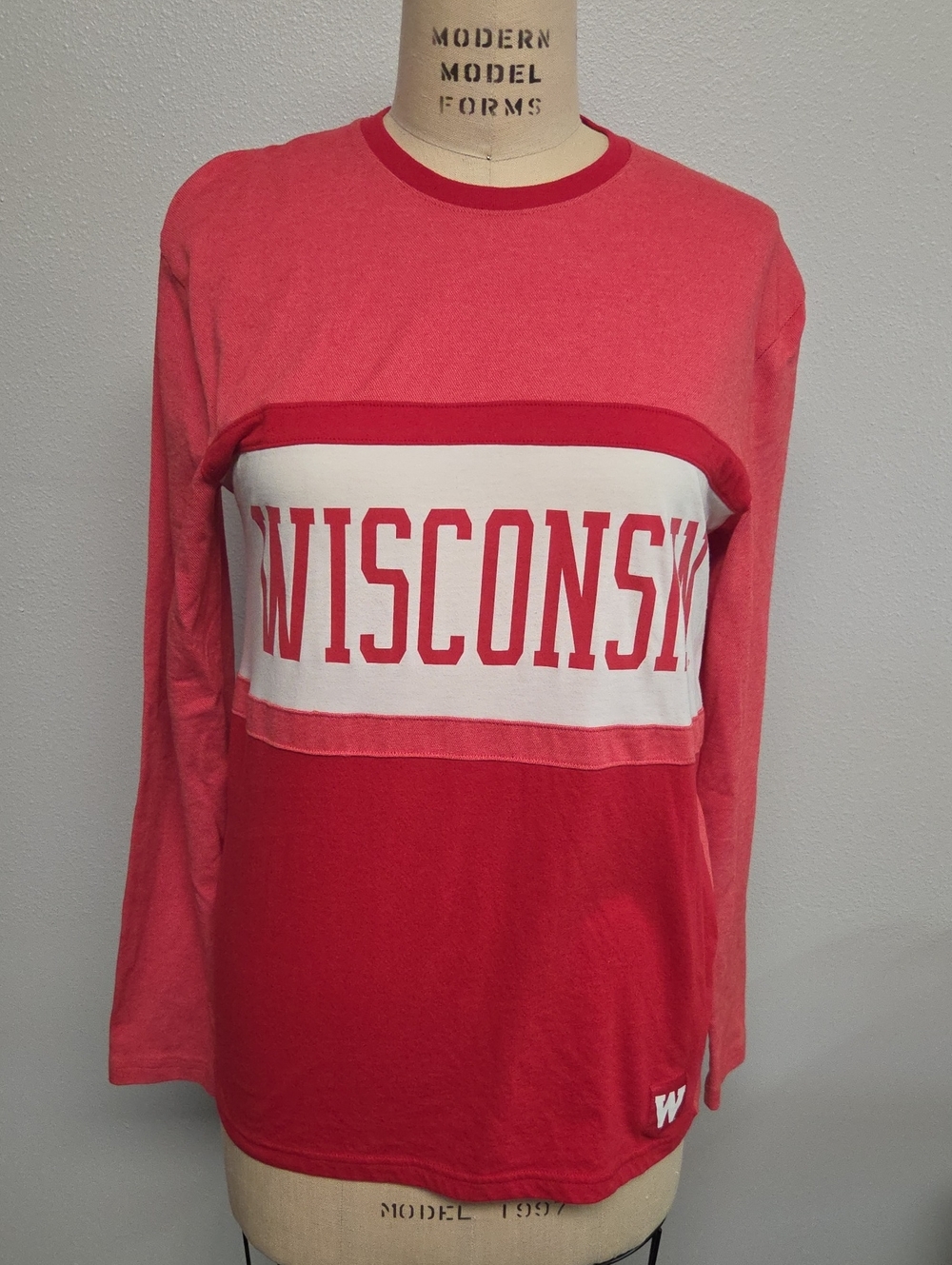 Under Armour Red & White Wisconsin Long-Sleeve Graphic Tee